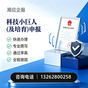湖州科技小巨人及培育企业申报服务