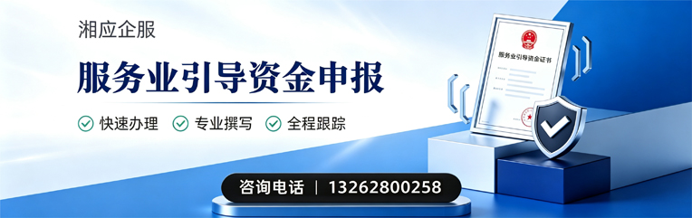 湖州服务业引导资金申报服务