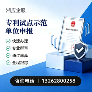 湖州专利试点示范单位申报服务