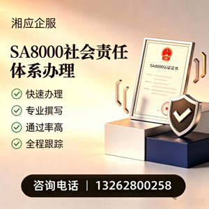 湖州SA8000社会责任体系认证服务