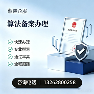 湖州算法备案申报服务